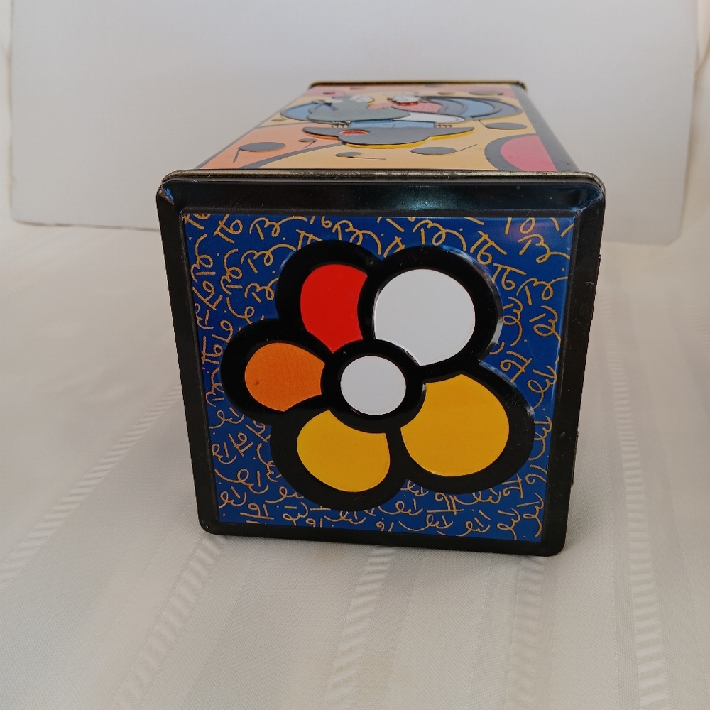 Romero Britto Artist Tin 1999 Crackers Sz. - Picture 3 of 10